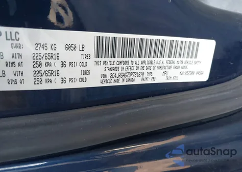 2013 Ram Cargo Tradesman z USA, uszkodzony, nr VIN 2C4JRGAG7DR781870